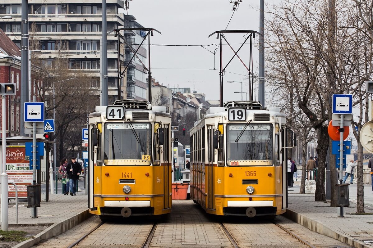 Tram a Budapest