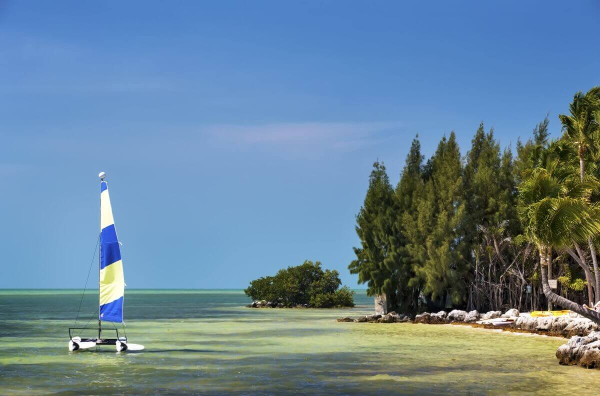 The blue green waters of Cheeca Lodge Fishing Lodges USA