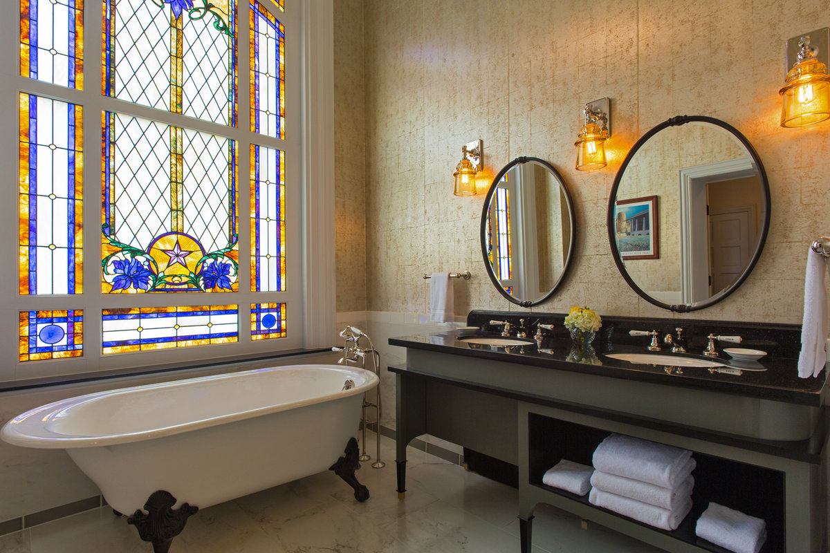 Driskill Hotel Austin LBJ Bathroom
