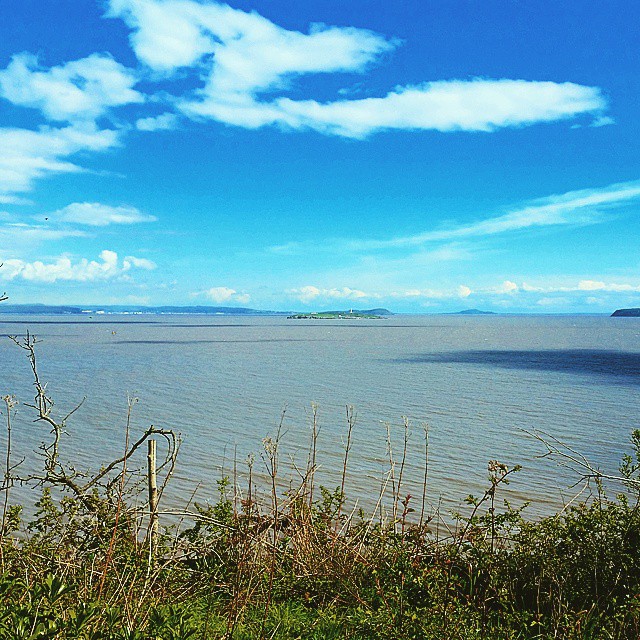 Stunning views from one of the best beaches near Cardiff - Lavernock Point.