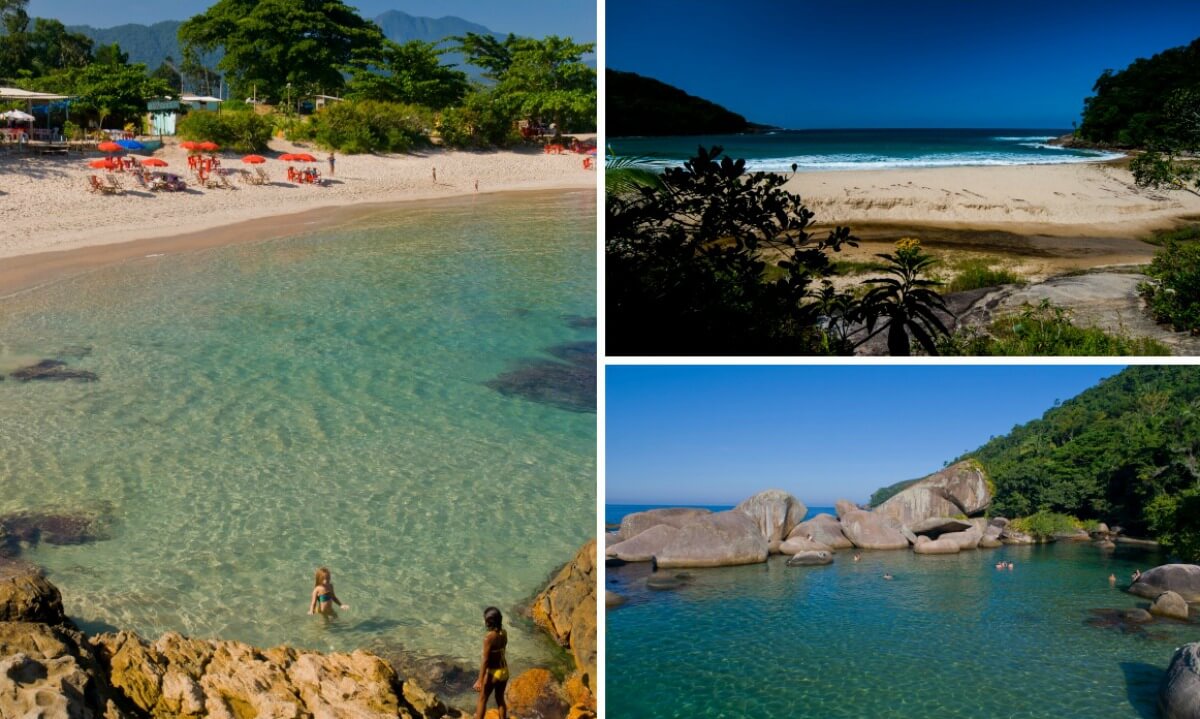 colagem praias © André Azevedo / Secretaria de Turismo Paraty