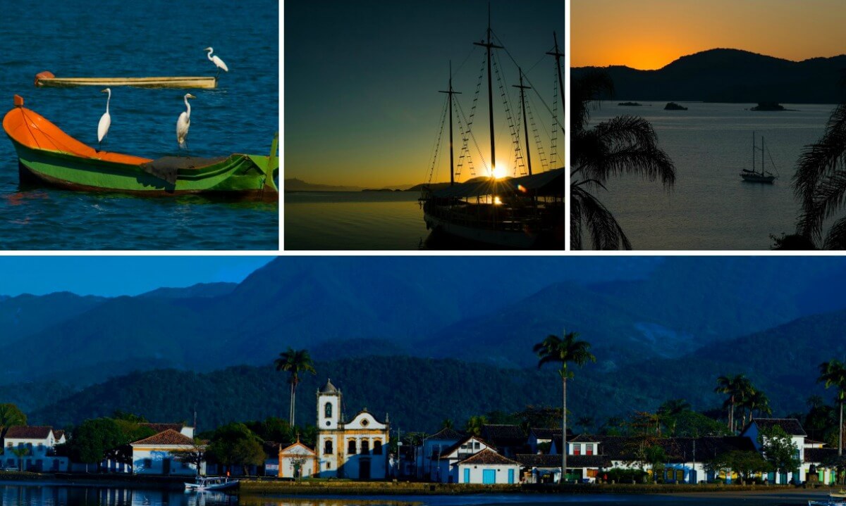 paraty colagem © André Azevedo / Secretaria de Turismo Paraty