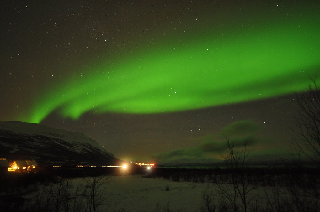 Aurore boréale en Suède Aurore Boréale à Abisko en Suède