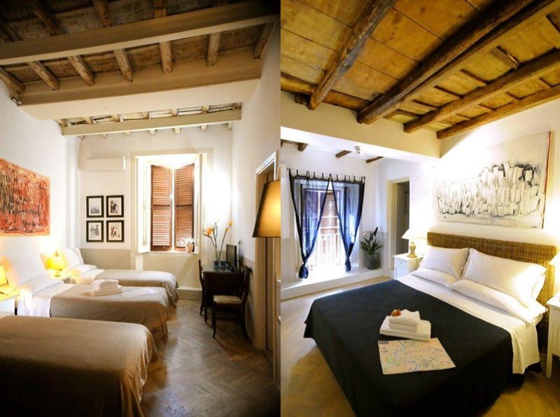 Chambres au Blue Hostel à Rome Chambres au Blue Hostel à Rome