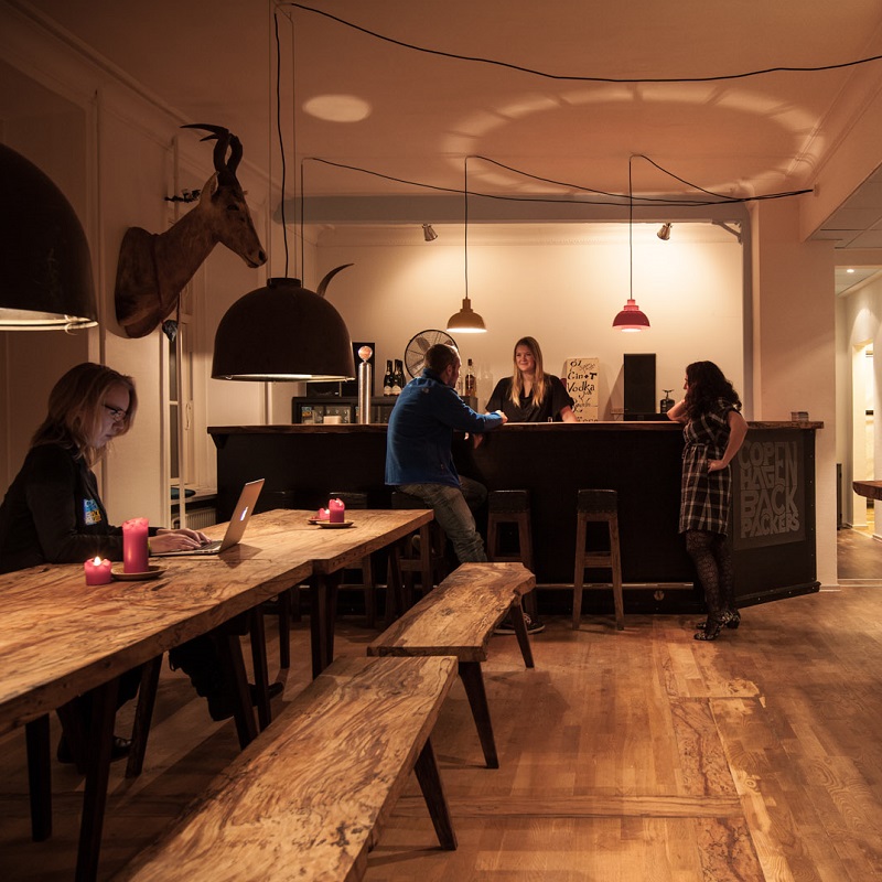 Bar du Copenhagen Backpackers à Copenhague Bar du Copenhagen Backpackers à Copenhague