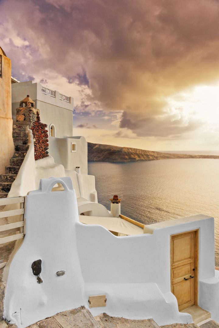 ηλιοβασιλεμα σαντορινη περιοχη οια