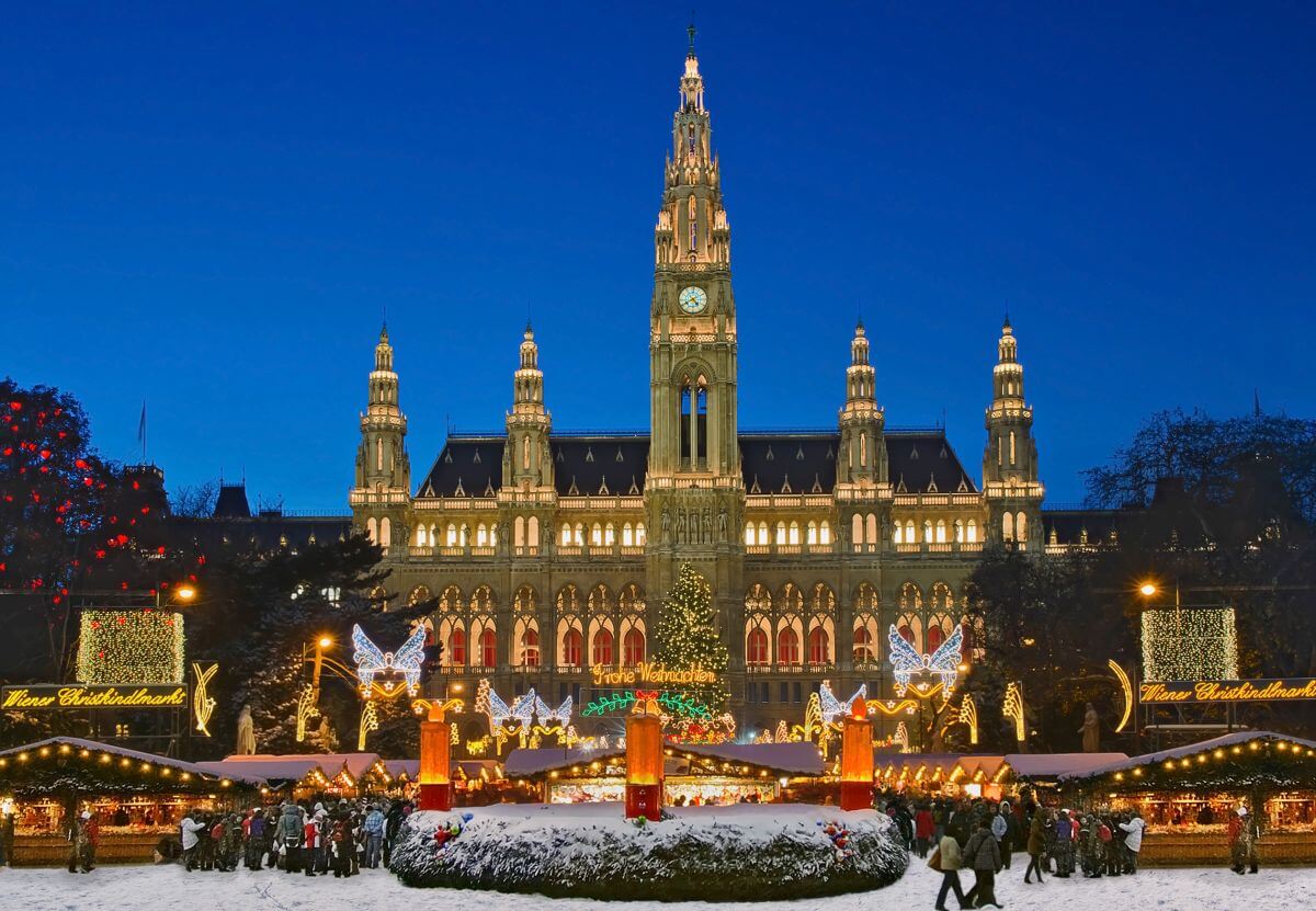 Weihnachtsmarkt in Wien Österreich