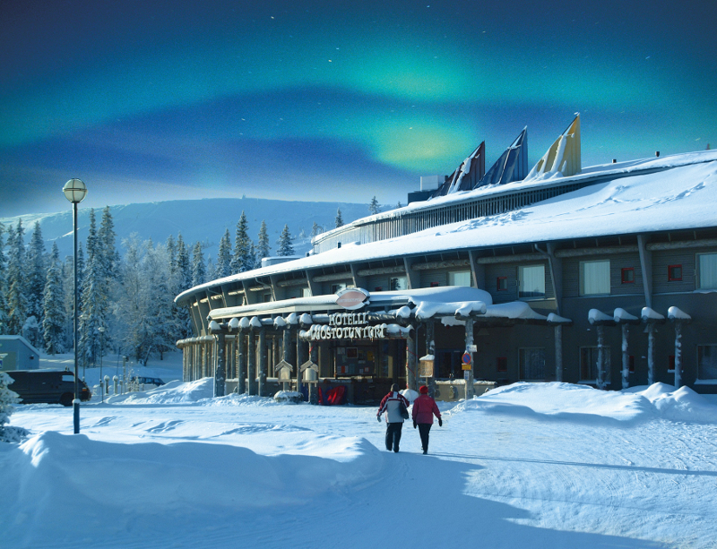 Das winterliche Lapland Hotel Luostotunturi