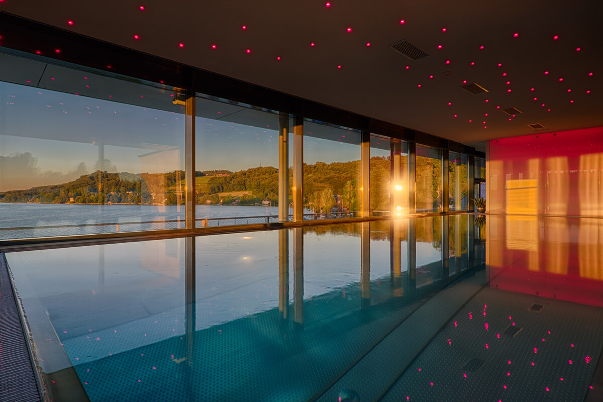 Kuschel- und Genießerhotel Seewirt: Infinity-Pool in Salzburg.