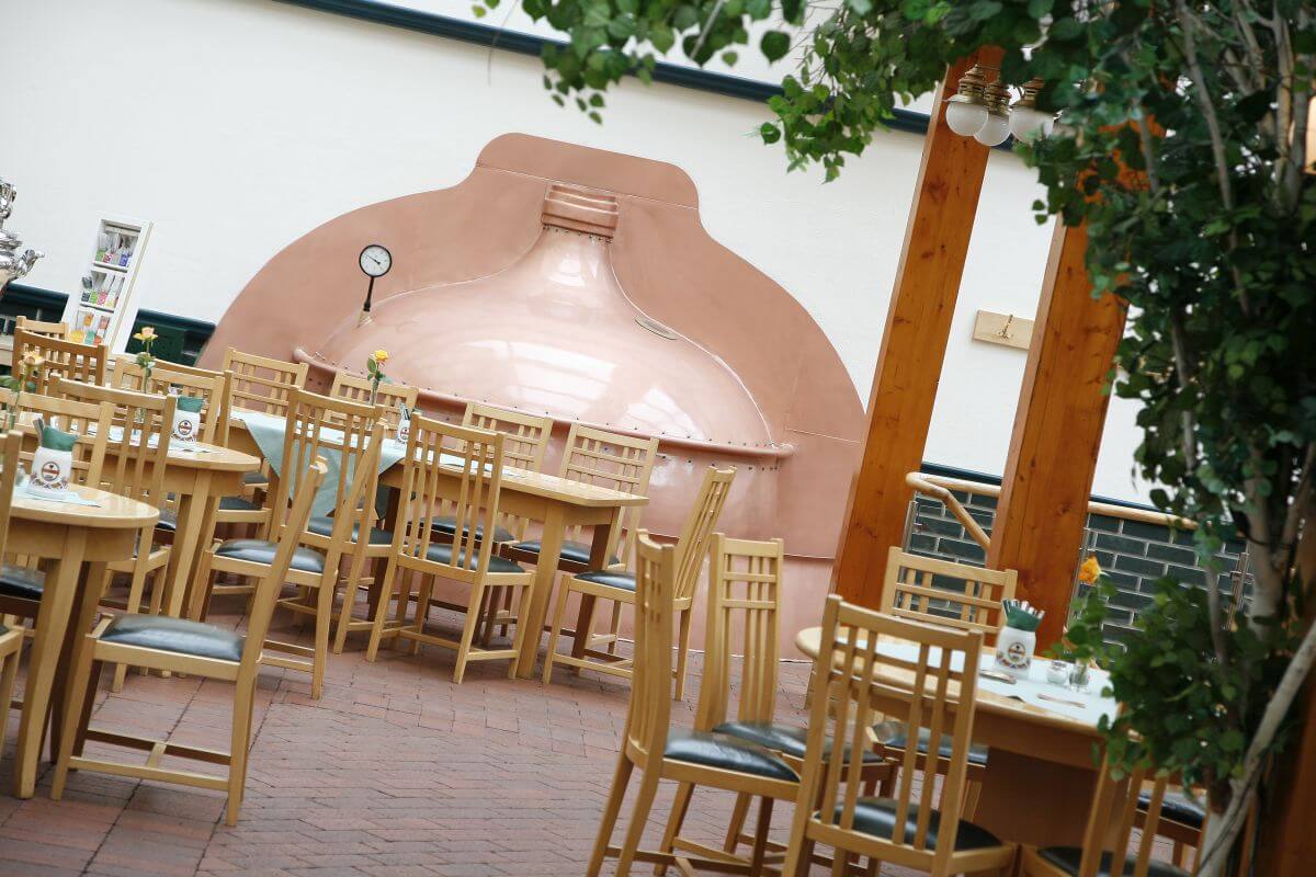 Hotelpark Stadtbrauerei Arnstadt Wintergarten Braukessel