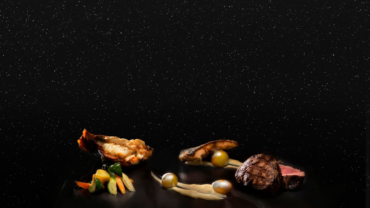 Essen mit Meteoritenstaub