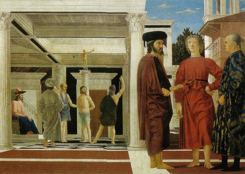 Piero della Francesca, La flagellazione di Cristo - Galleria Nazionale delle Marche, Palazzo Ducale di Urbino