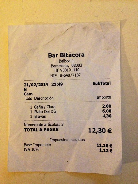 Bitácora - 12:30 euro