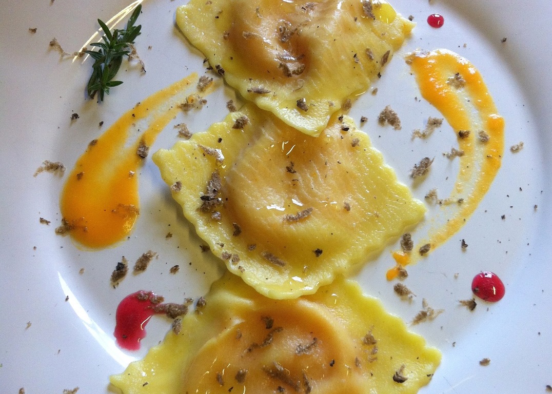 Uno dei piatti del ristorante dell'Agriturismo Coroncina
