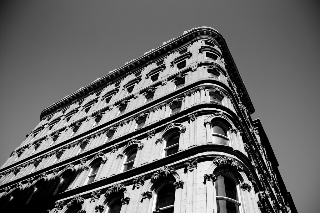 The hotel Place D'Armes impressive facade Place D'Armes hotel Montreal