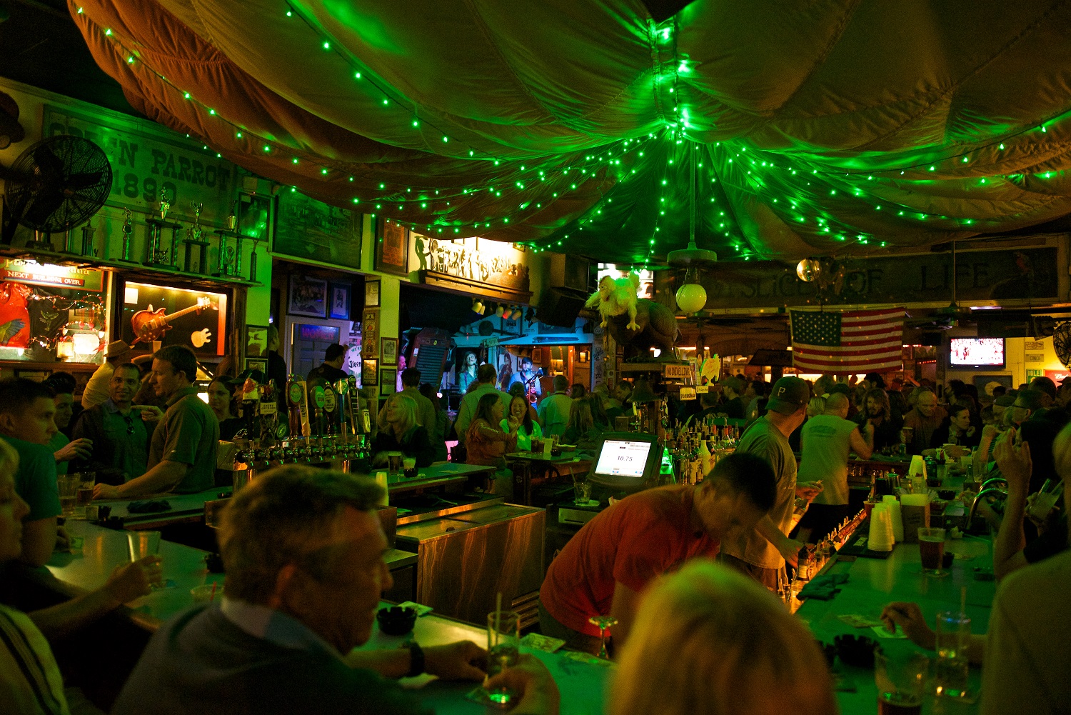 Feelin' the vibe at the Green Parrot Bar green parrot bar, key West, Florida
