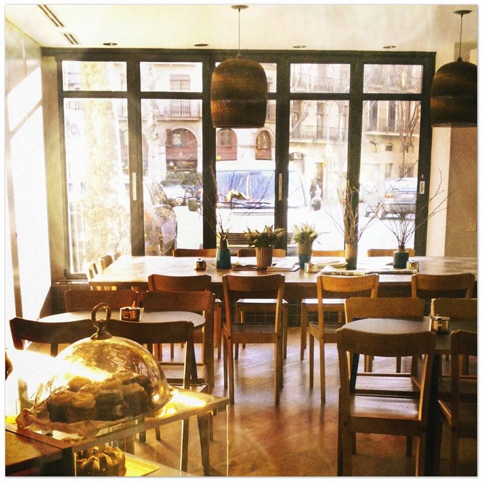 Start your morning with fresh milk and sunlight Federal Café Barcelona