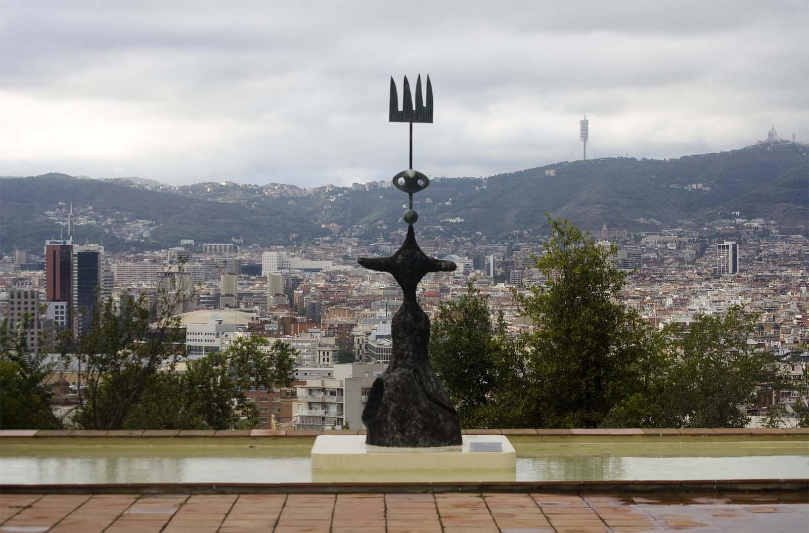 Barcelona cityscape Art galleries Barcelona Montjuic Parc