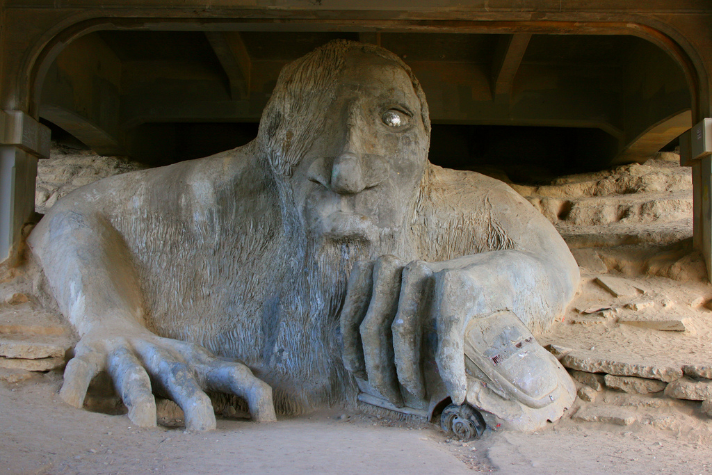 The Fremont Troll in Seattle