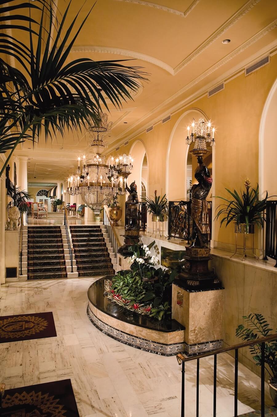 Slide down the banister at the Omni New Orleans French Quarter hotels Royale New Orleans