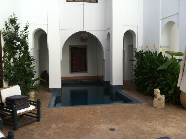 Patio interior del Riad el Cadi.