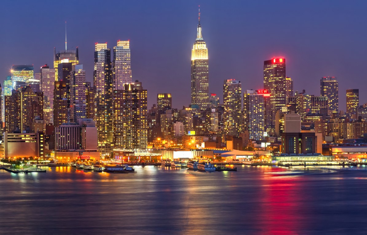 vuelta al mundo en 80 días Vista del skyline de Nueva York