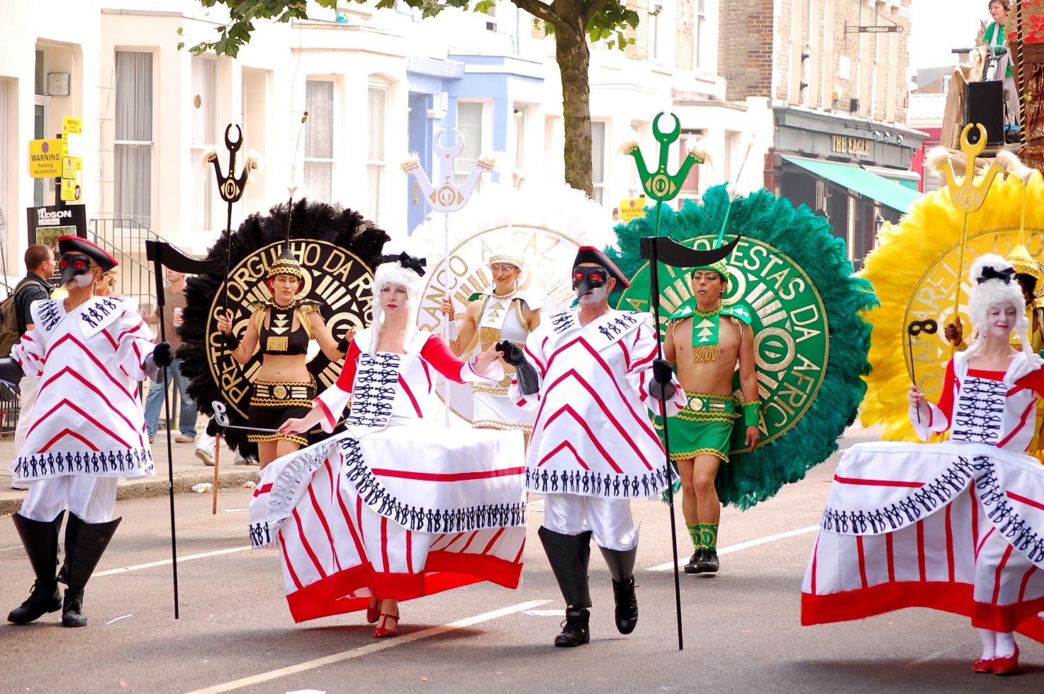 fiestas del mundo Desfile en el Carnaval de Notting Hill.