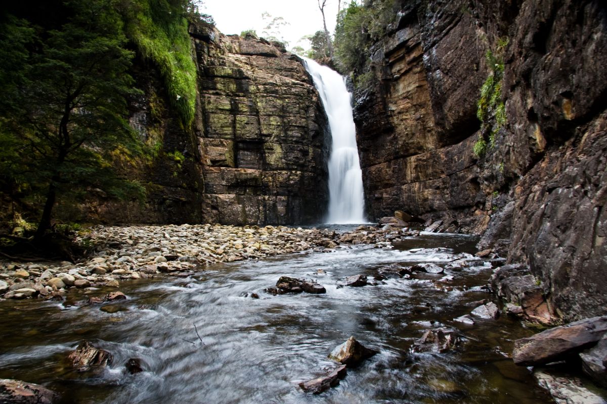 Hartnett Falls on the Overland Track, Tasmania