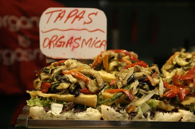 Tapas au marché Boquería de Barcelone