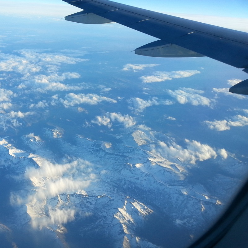 Dans l'avion