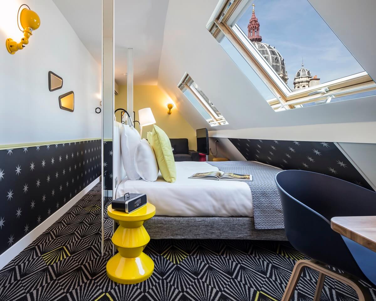 Chambre mansardée Chambre mansardée - Hôtel Augustin Astotel - Paris