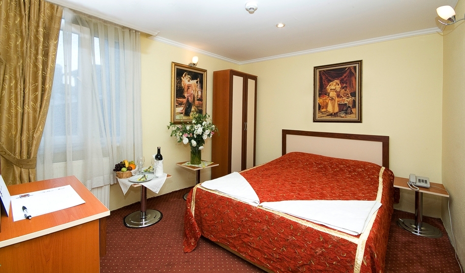 Ein Zimmer im Hotel Meddusa