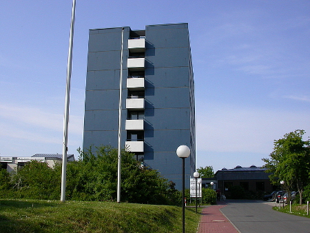 Blick auf das Hostel Bekpek.