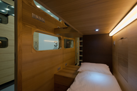Zimmeransicht des Sleepbox Hotels Tverskaya (Moskau, Russland) sleepbox3