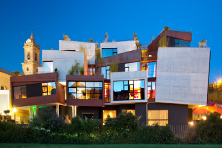 Außenansicht des Hotels Viura (Eskuernaga, La Rioja, Spanien) viurafrontview