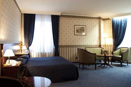 hotel room downtown
