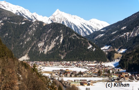 Mayrhofen in Österreich.