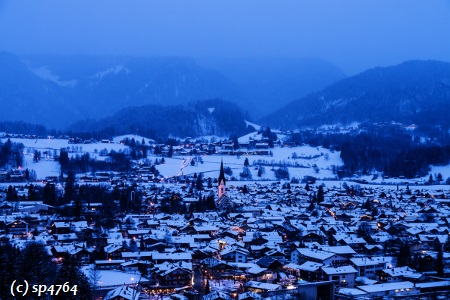 Oberstdorf in Deutschland.