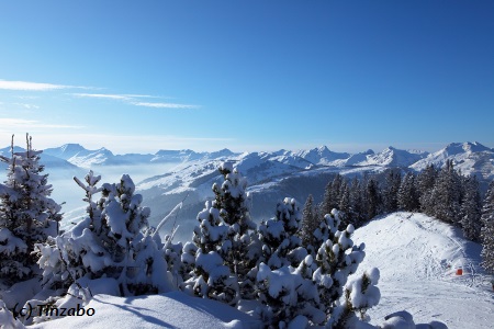 Saalbach Hinterglemm in Österreich.