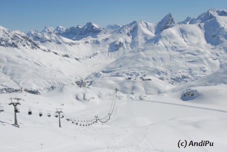 St.Anton am Arlberg in Österreich.