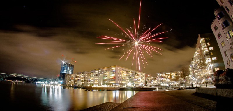 Silvester in Stockholm Schweden
