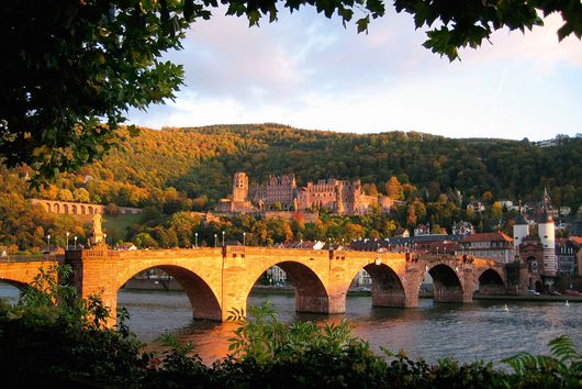 Schloss Heidelberg Brücke Neckar Schloss Heidelberg