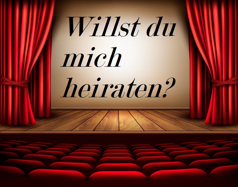 Kino Kinosaal Heiratsantrag Willst du mich heiraten?