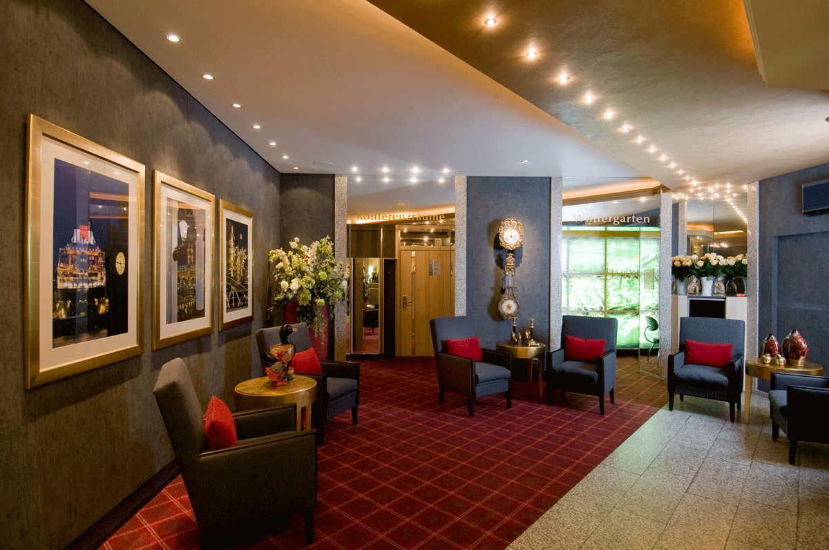Die Lobby des Best Western Plus St Raphael in Hamburg.