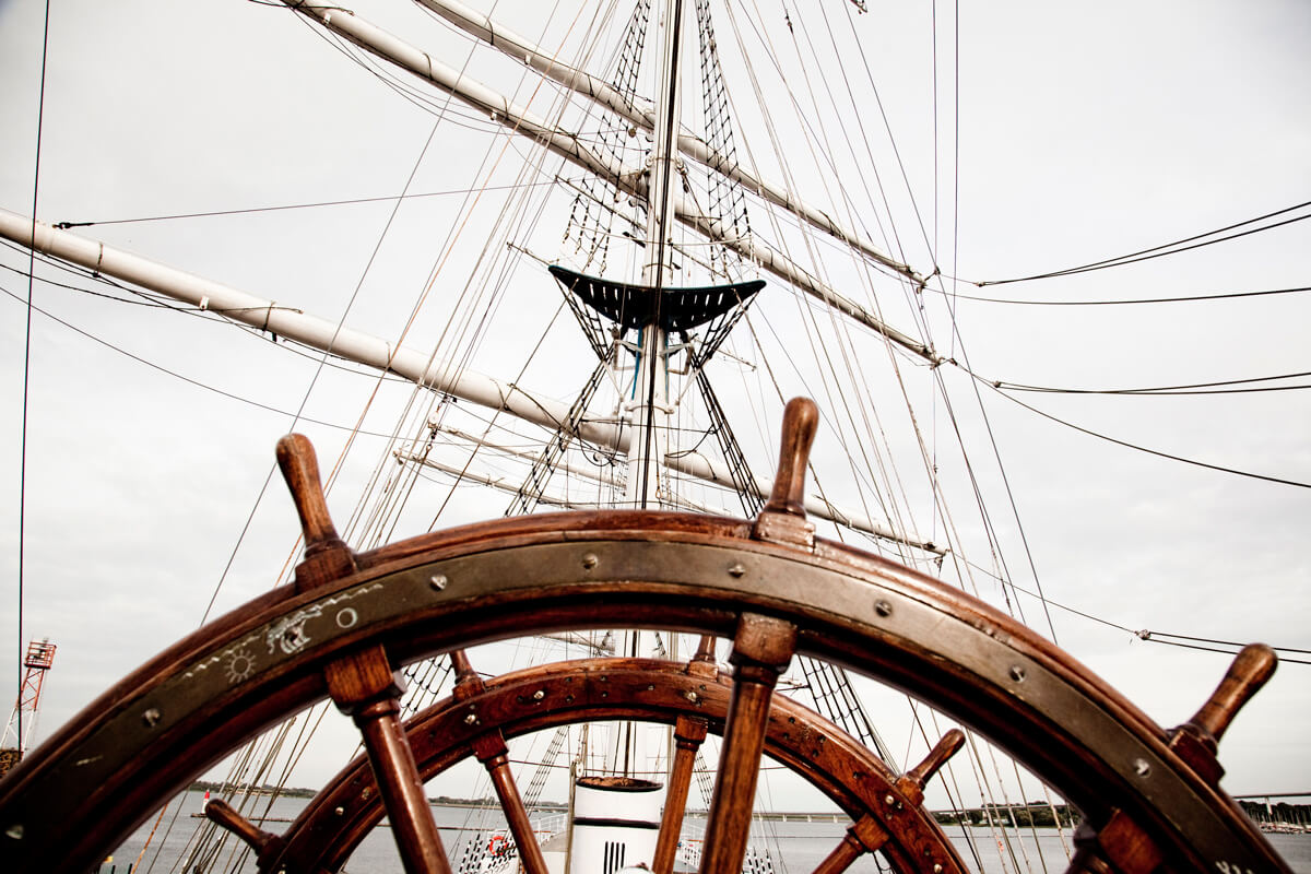 Ruder vom Schiff Gorch Fock