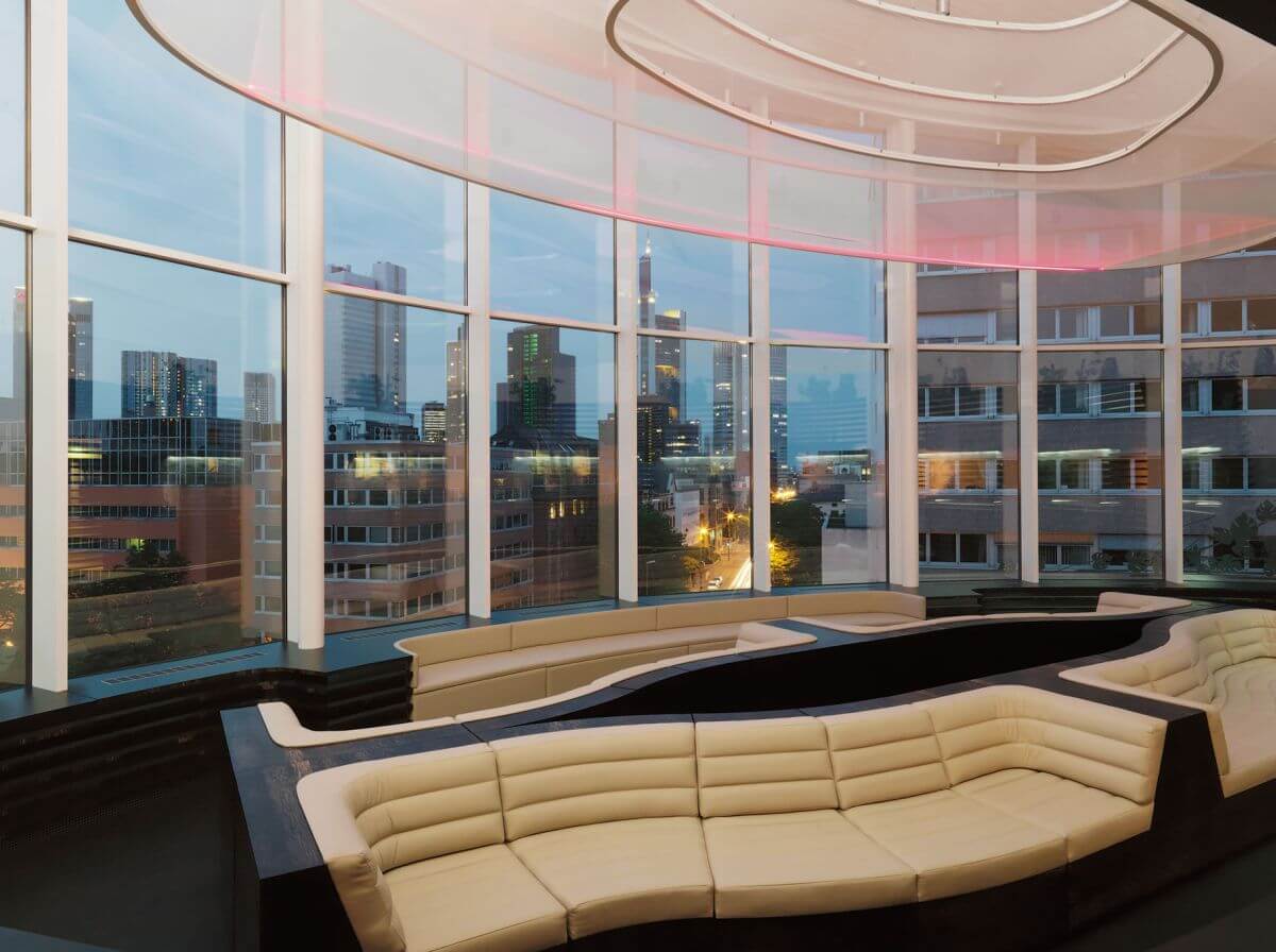 Kostenloses WLAN im Hotel Roomers Frankfurt Skyline Lobby