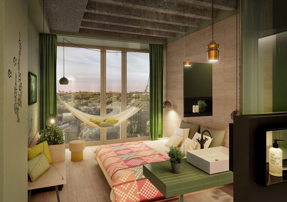 Hotel Bikini Berlin Schlafzimmer