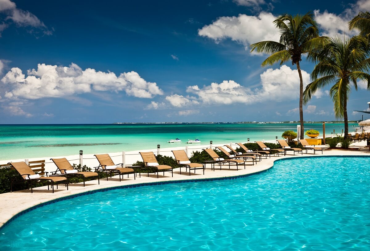 Blick auf den Strand Grand Cayman Marriott Beach Resort