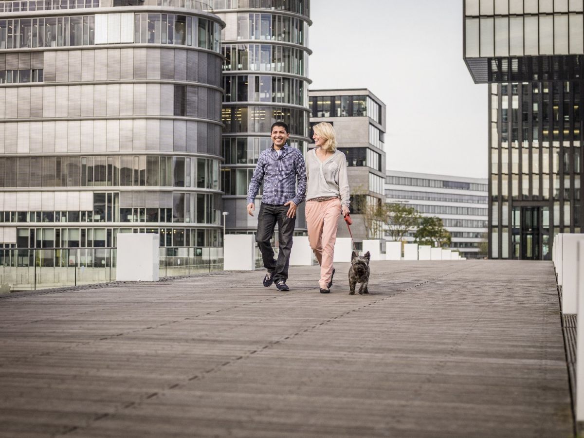 Hyatt Regency Düsseldorf Spaziergang mit Hund