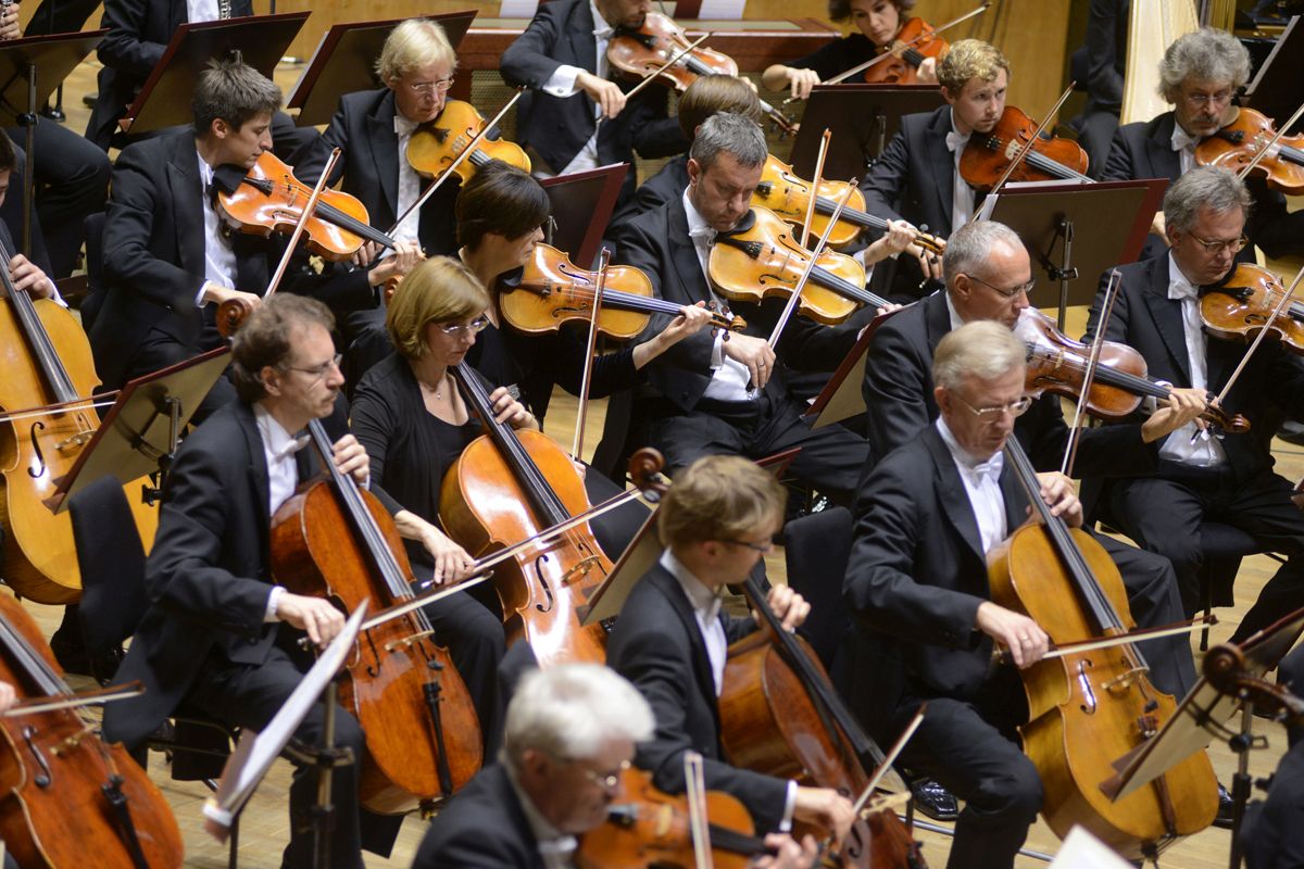 Vorführung des Gewandhausorchesters in Leipzig